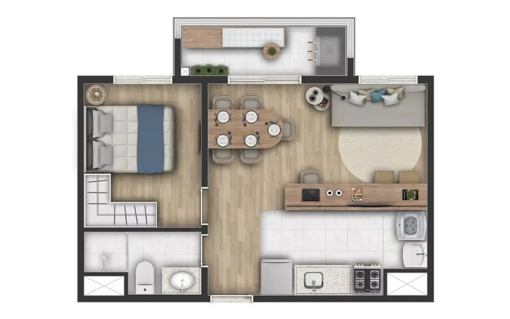 Apartamento, 2 quartos, 3638 m² - Foto 7