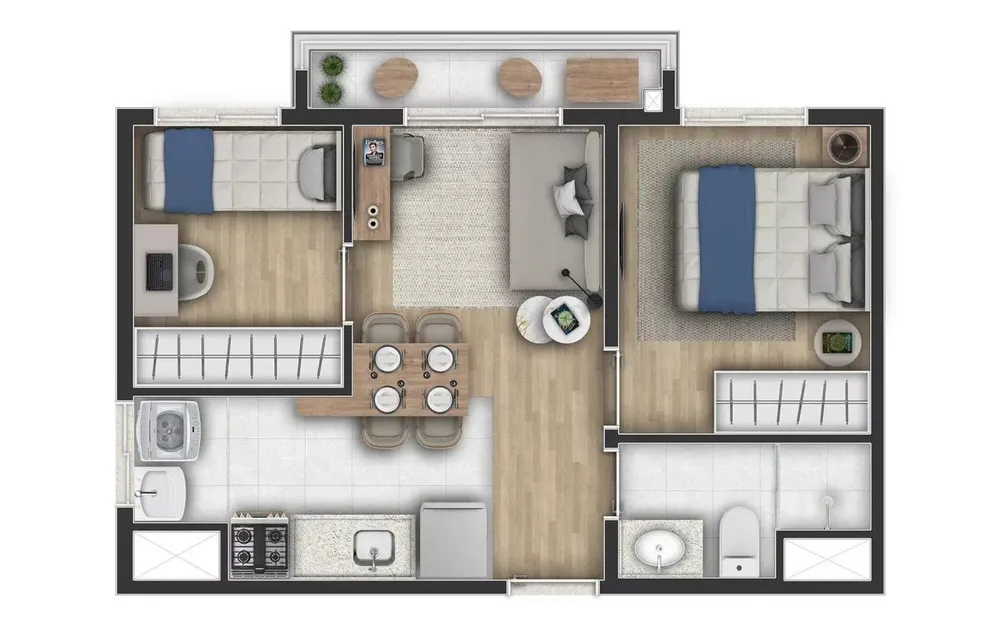 Apartamento, 2 quartos, 3638 m² - Foto 8