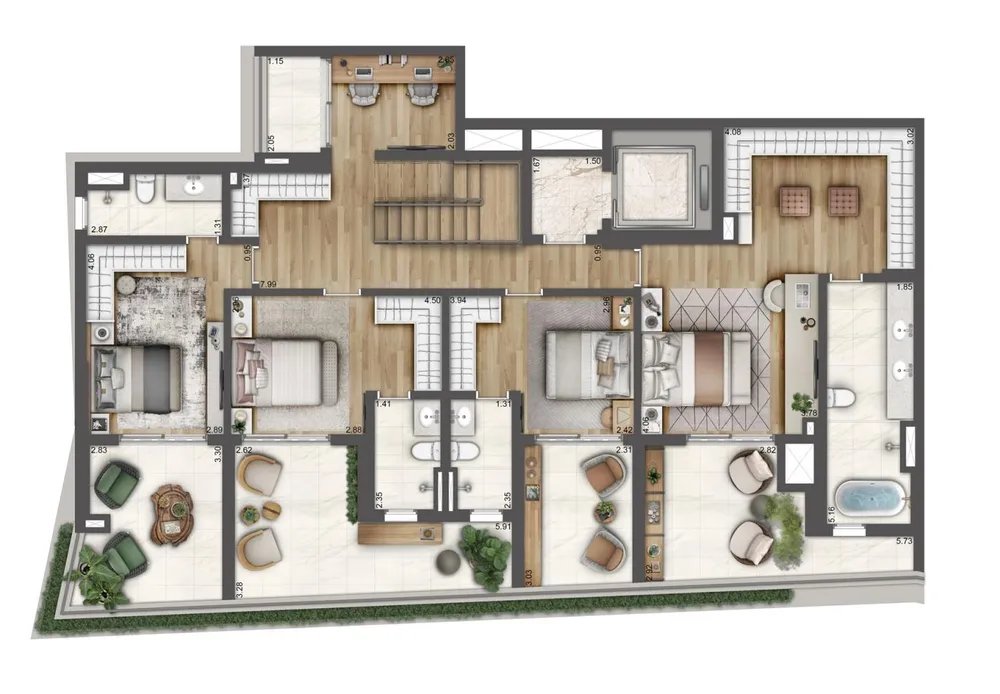 Apartamento, 4 quartos, 187512 m² - Foto 4