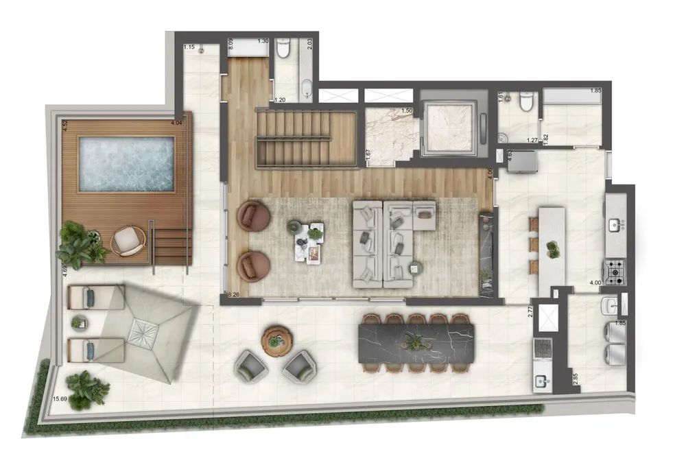 Apartamento, 4 quartos, 187512 m² - Foto 1
