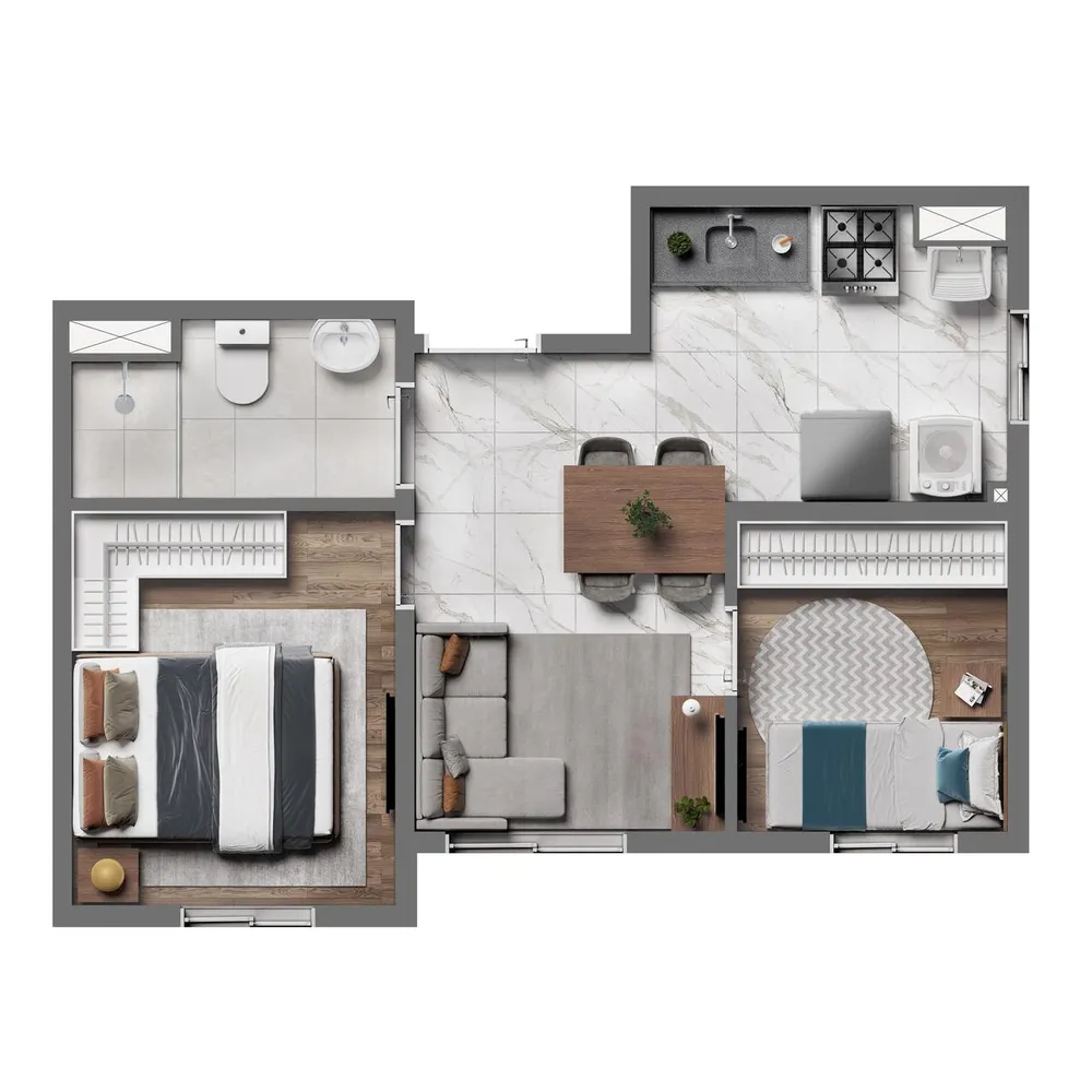 Casa, 2 quartos, 3137 m² - Foto 7