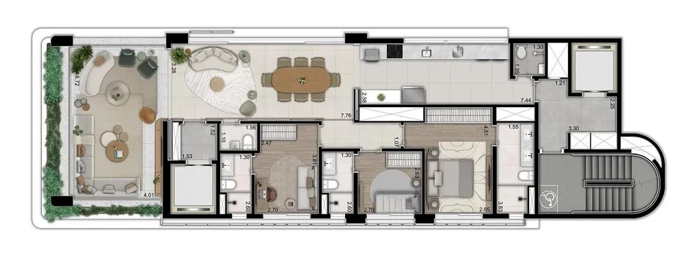 Apartamento, 3 quartos, 157283 m² - Foto 5