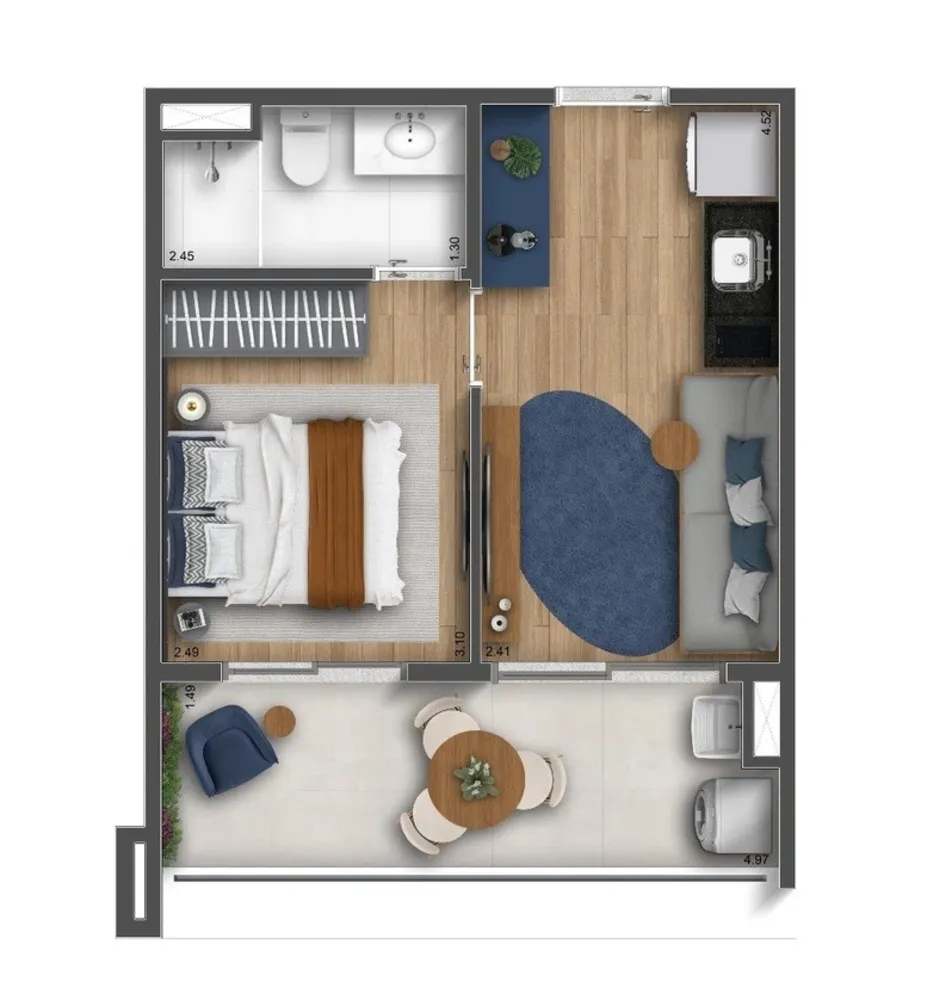 Apartamento, 2 quartos, 2540 m² - Foto 10