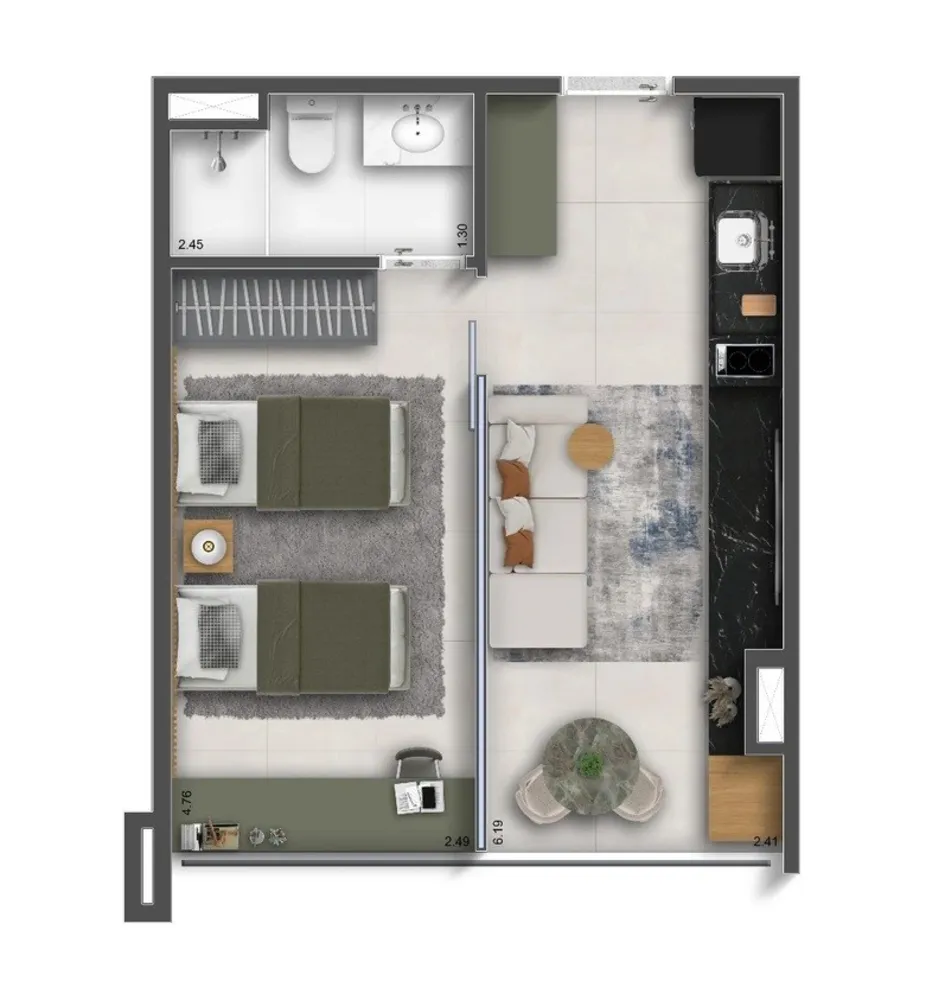 Apartamento, 2 quartos, 2540 m² - Foto 11