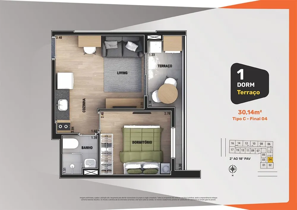 Apartamento, 2 quartos, 2749 m² - Foto 9