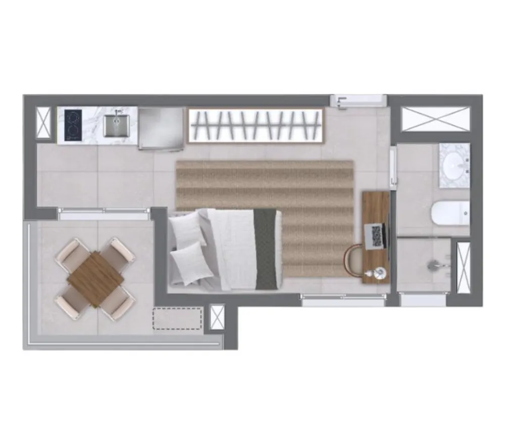 Apartamento, 1 quarto, 2336 m² - Foto 5