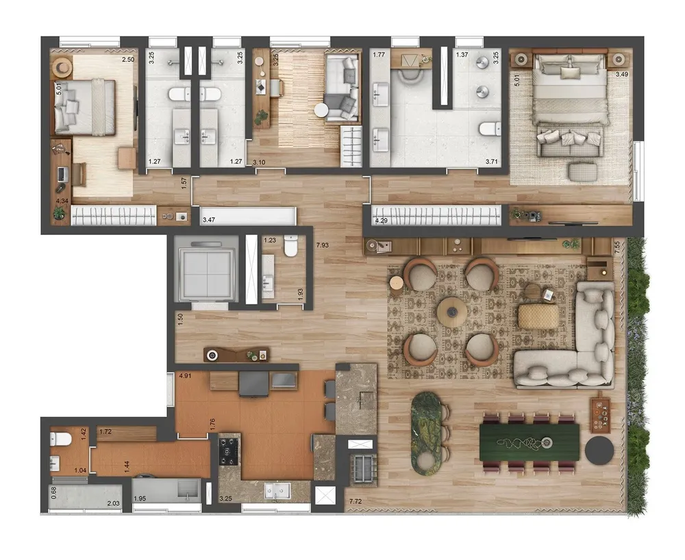 Apartamento, 3 quartos, 198391 m² - Foto 5