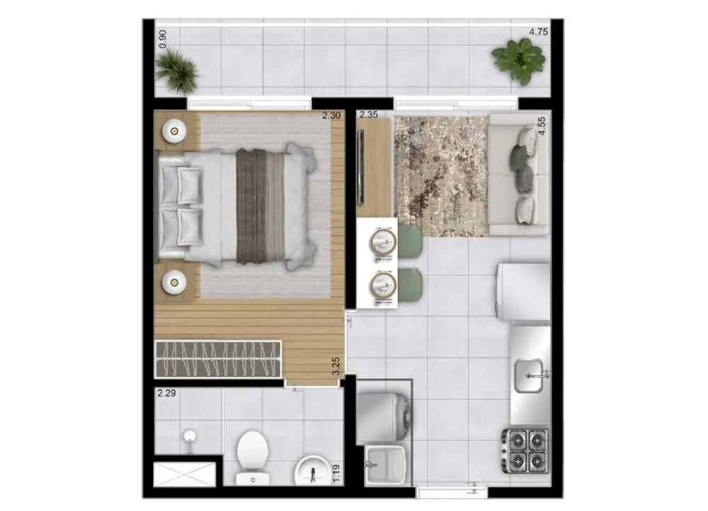 Casa, 1 quarto, 2938 m² - Foto 11