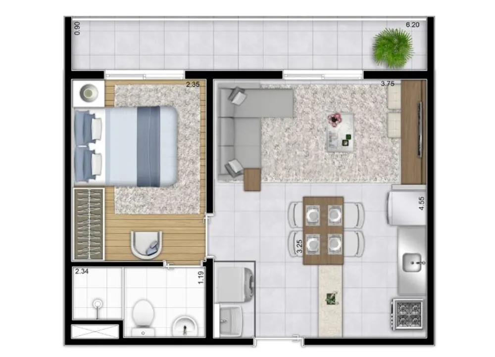 Casa, 1 quarto, 2938 m² - Foto 12