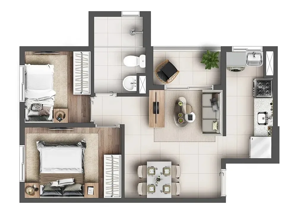 Apartamento, 2 quartos, 3942 m² - Foto 12