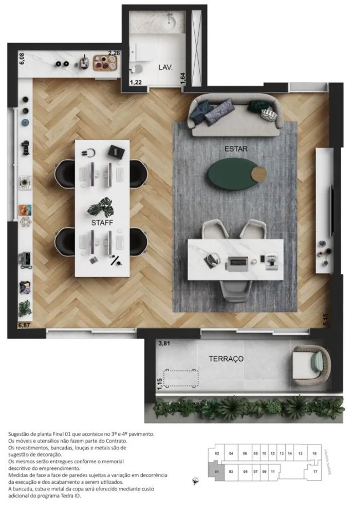 Apartamento, 1 quarto, 2545 m² - Foto 27