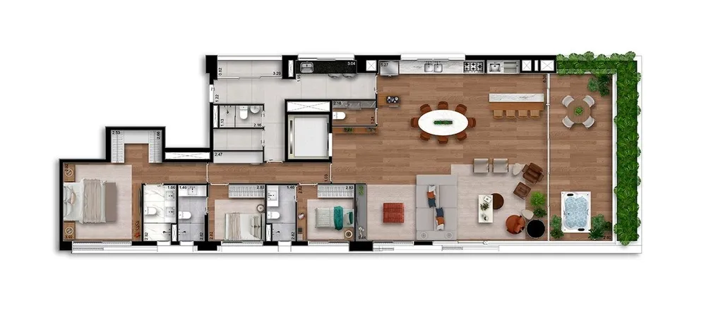 Apartamento, 4 quartos, 105546 m² - Foto 12