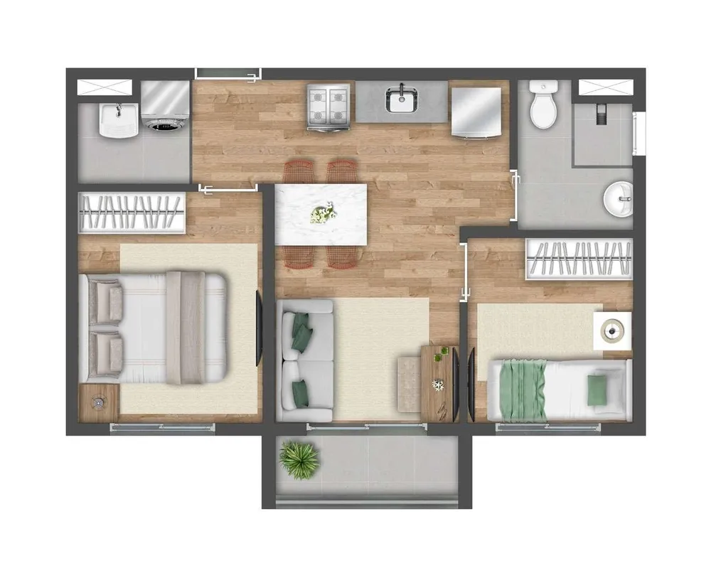 Casa, 2 quartos, 2644 m² - Foto 9