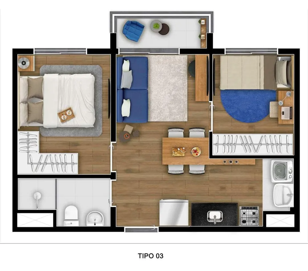 Casa, 2 quartos, 2644 m² - Foto 12