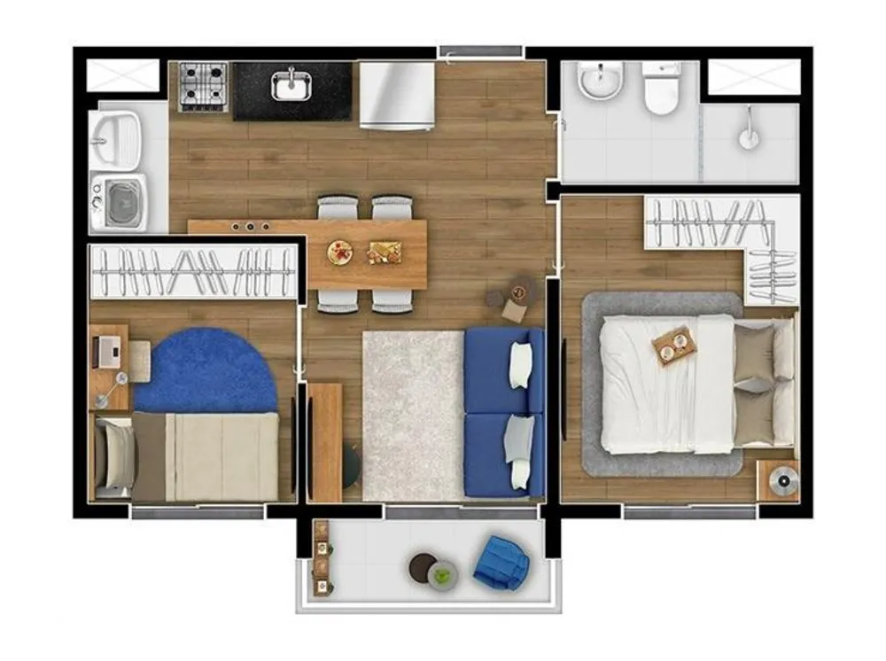 Casa, 2 quartos, 3441 m² - Foto 11