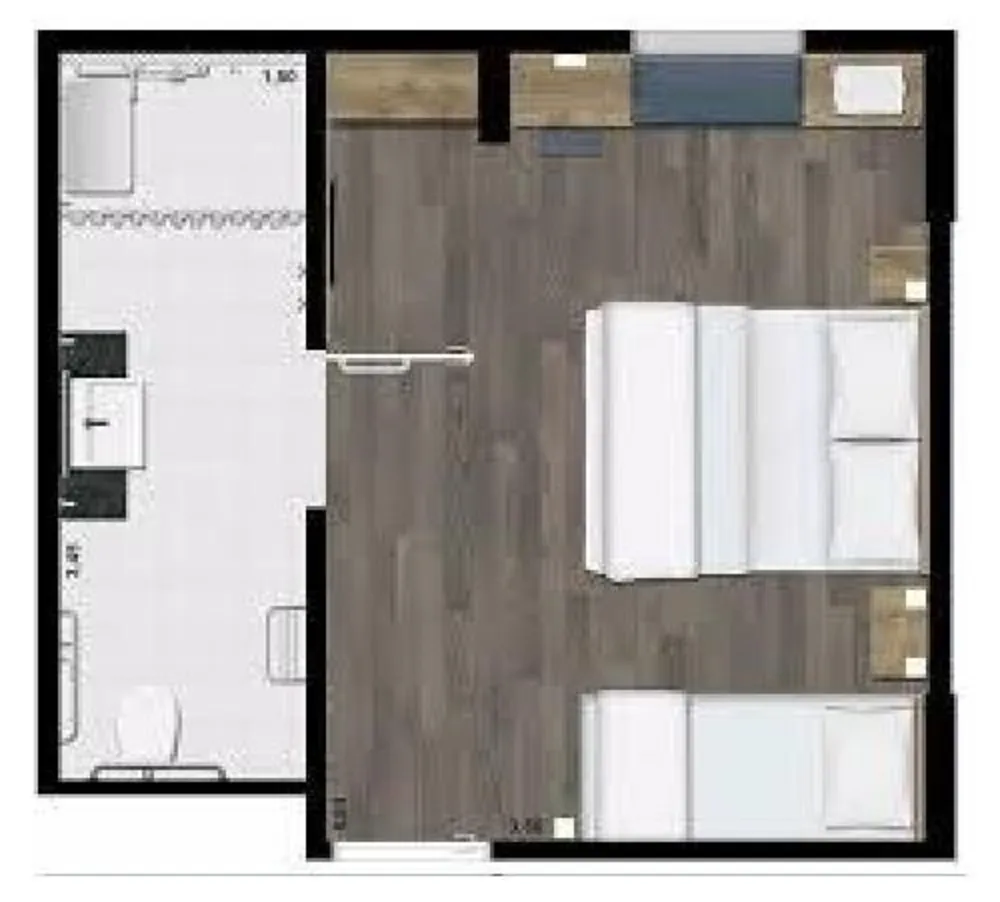 Apartamento, 1 quarto, 1329 m² - Foto 6