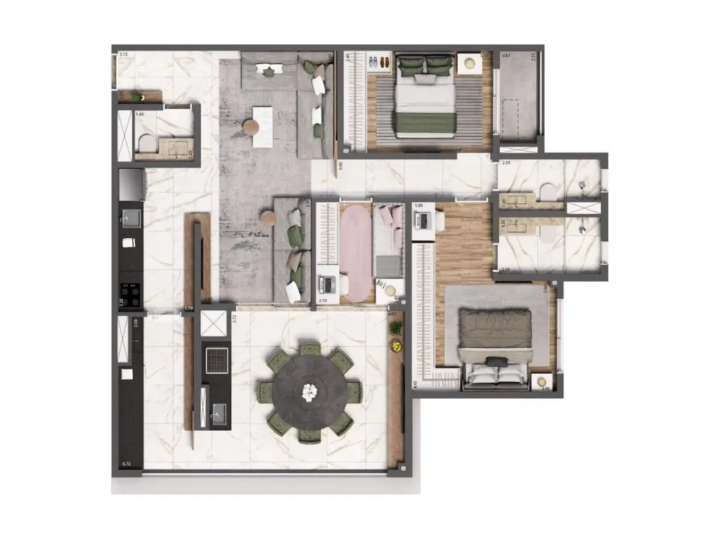Apartamento, 4 quartos, 75123 m² - Foto 7