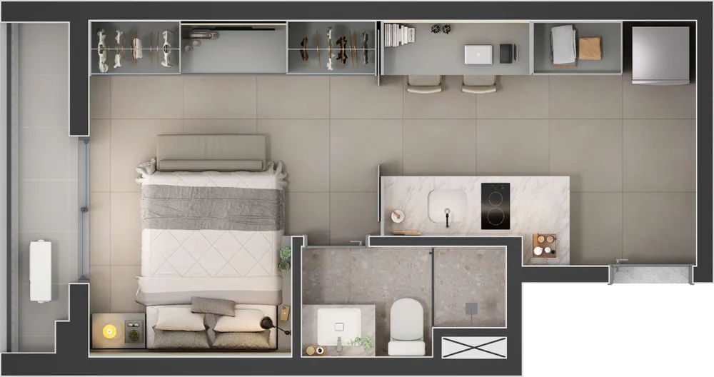 Apartamento, 1 quarto, 1532 m² - Foto 7