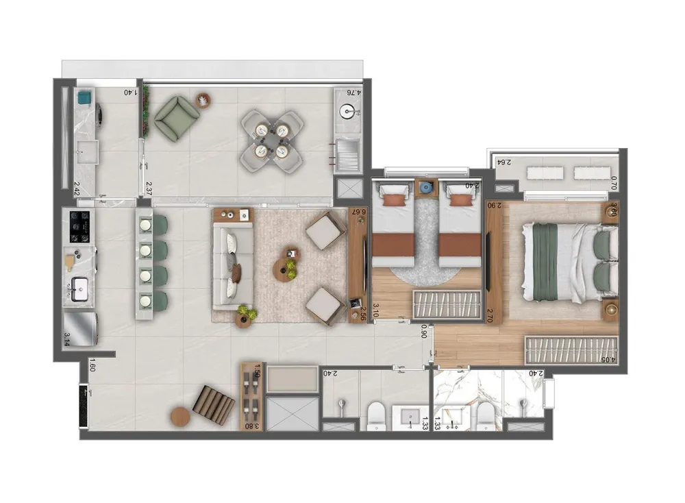 Apartamento, 4 quartos, 25164 m² - Foto 7