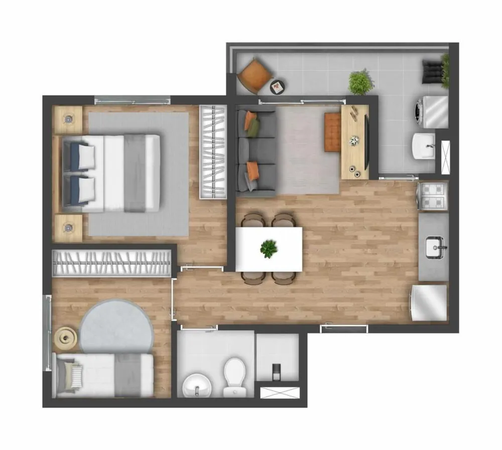 Casa, 2 quartos, 2842 m² - Foto 8
