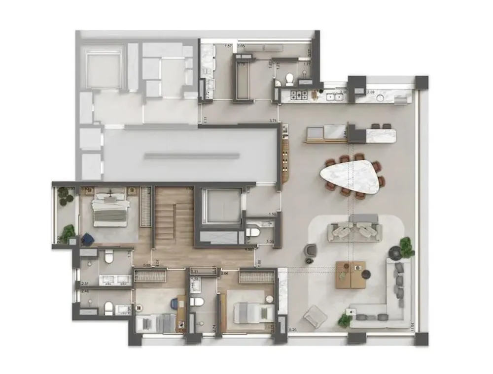 Apartamento, 3 quartos, 178276 m² - Foto 8