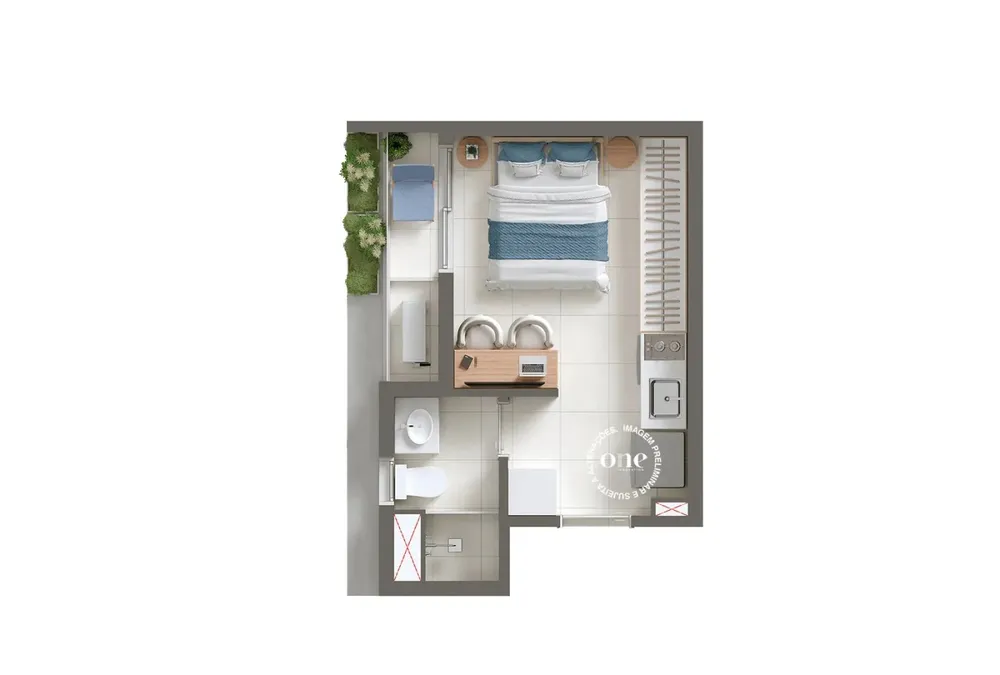 Apartamento, 1 quarto, 2049 m² - Foto 6