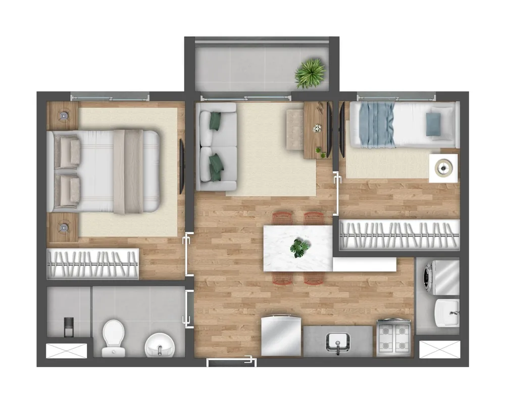 Casa, 2 quartos, 2644 m² - Foto 11