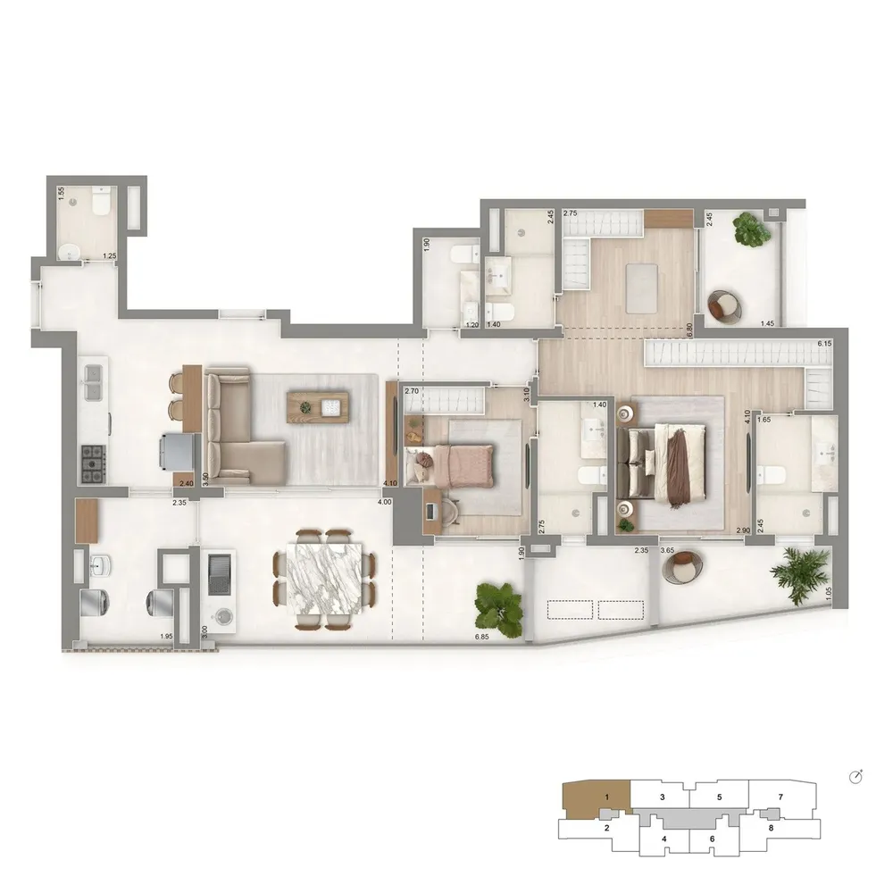 Apartamento, 3 quartos, 76155 m² - Foto 11