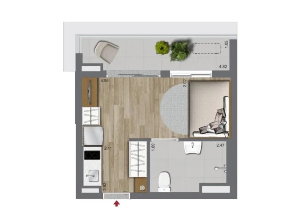 Apartamento, 2 quartos, 2248 m² - Foto 5