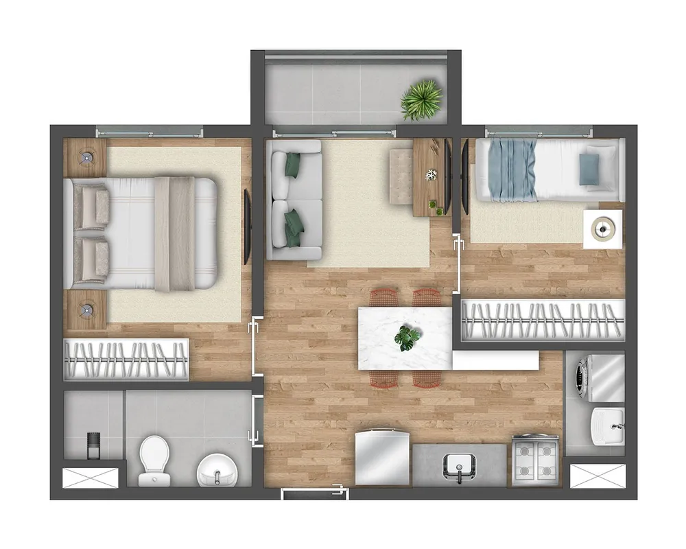 Casa, 2 quartos, 2741 m² - Foto 7