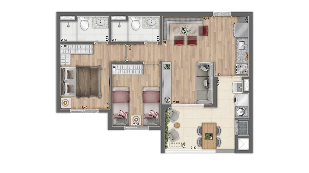 Apartamento, 3 quartos, 4466 m² - Foto 7