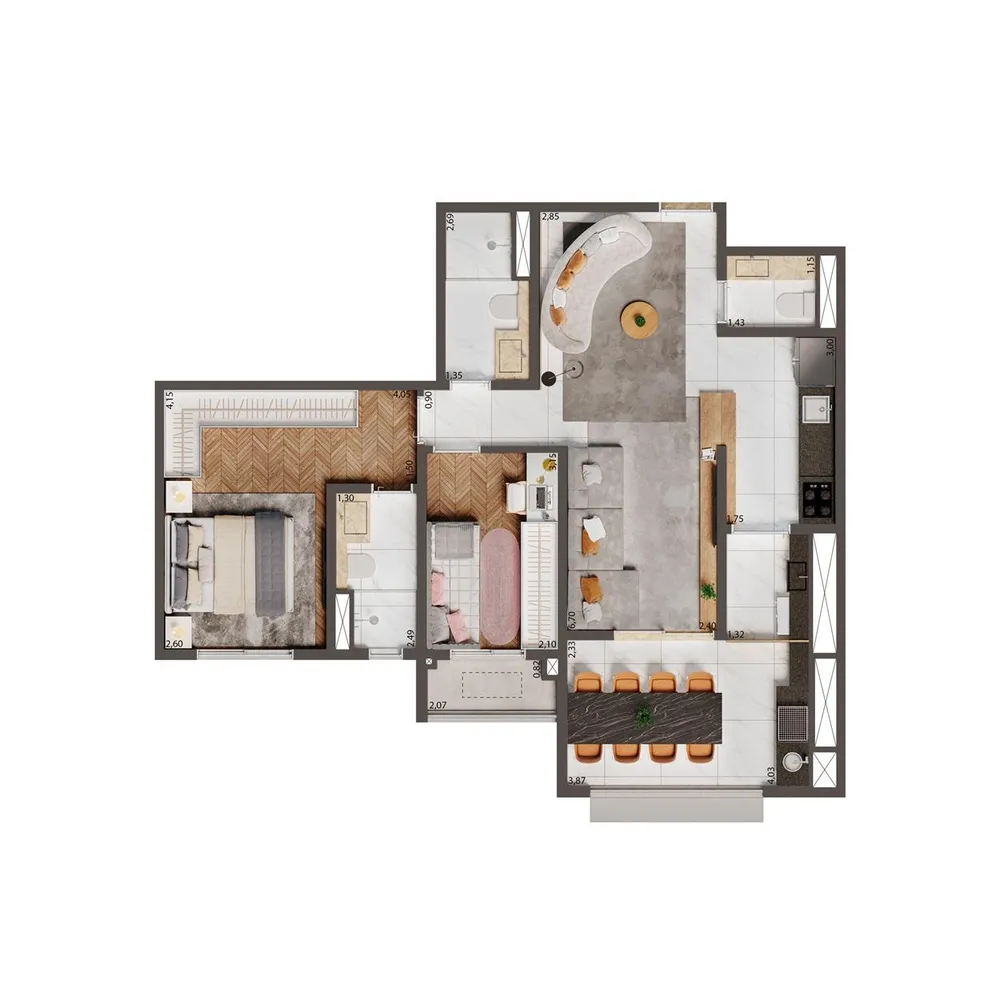 Apartamento, 3 quartos, 75134 m² - Foto 10