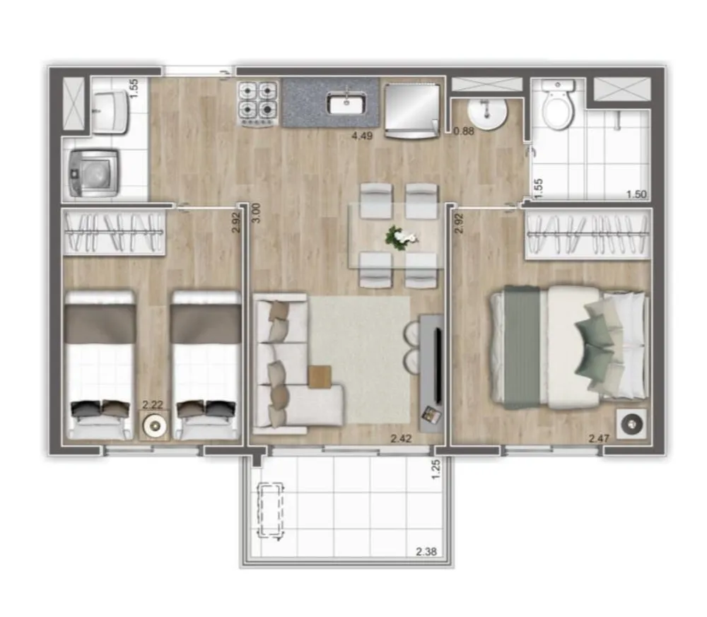 Casa, 3 quartos, 2072 m² - Foto 8