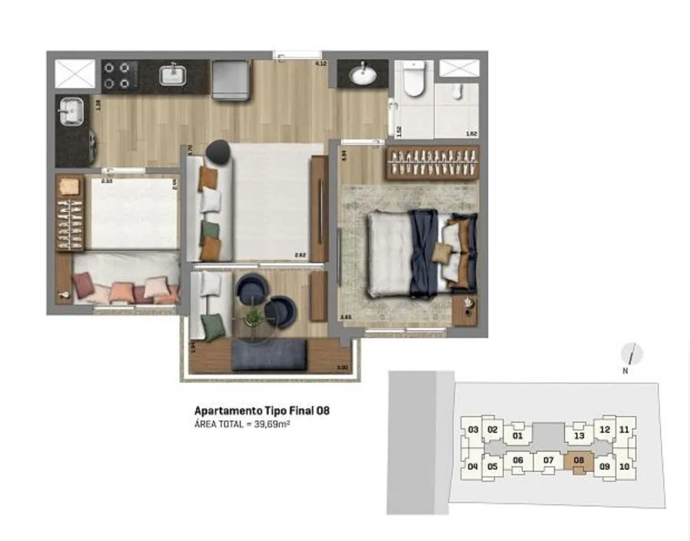 Apartamento, 2 quartos, 2940 m² - Foto 27