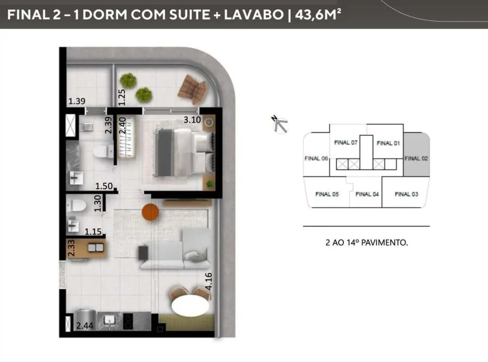 Apartamento, 1 quarto, 4049 m² - Foto 7