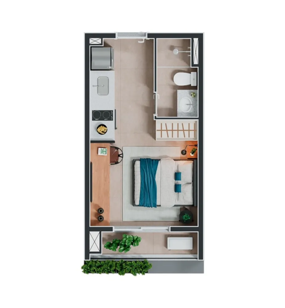 Apartamento, 1 quarto, 2059 m² - Foto 6