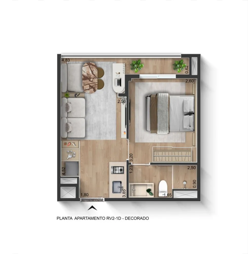 Apartamento, 1 quarto, 2932 m² - Foto 8