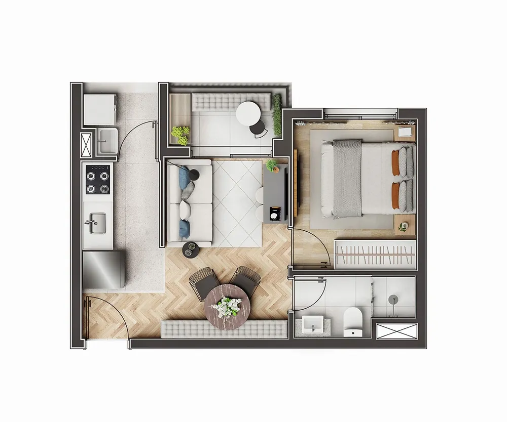 Apartamento, 2 quartos, 3552 m² - Foto 5
