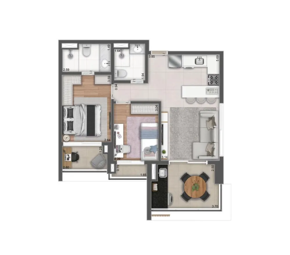 Apartamento, 3 quartos, 4093 m² - Foto 4