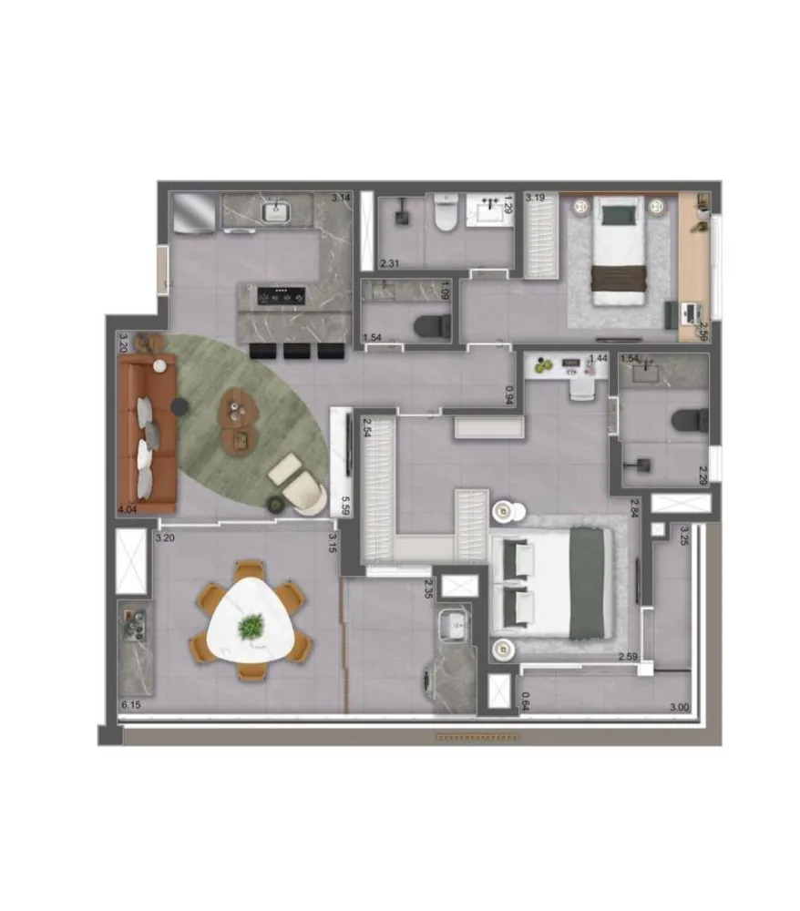 Apartamento, 3 quartos, 4093 m² - Foto 11