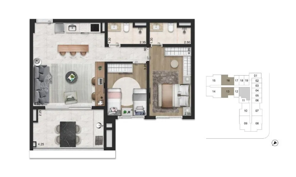 Apartamento, 4 quartos, 27337 m² - Foto 11