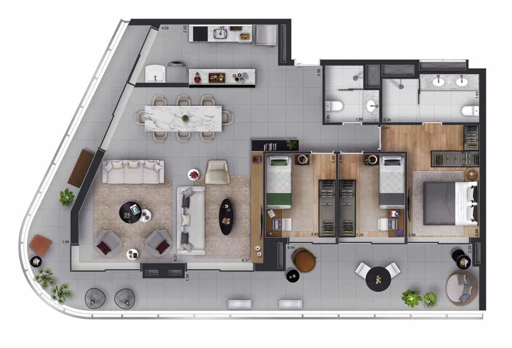 Apartamento, 3 quartos, 39190 m² - Foto 11