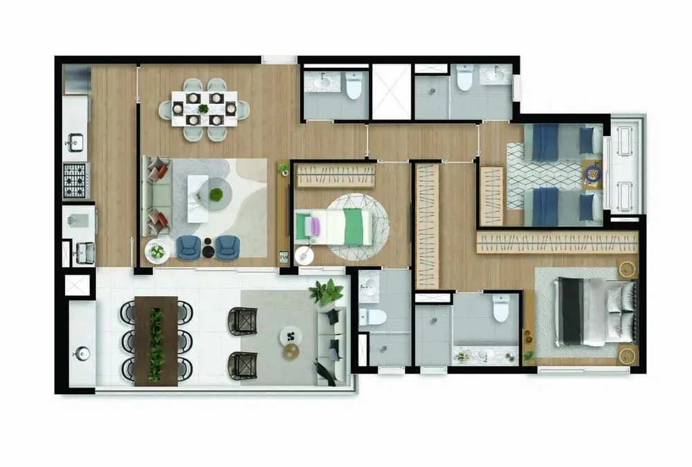Apartamento, 3 quartos, 28110 m² - Foto 9