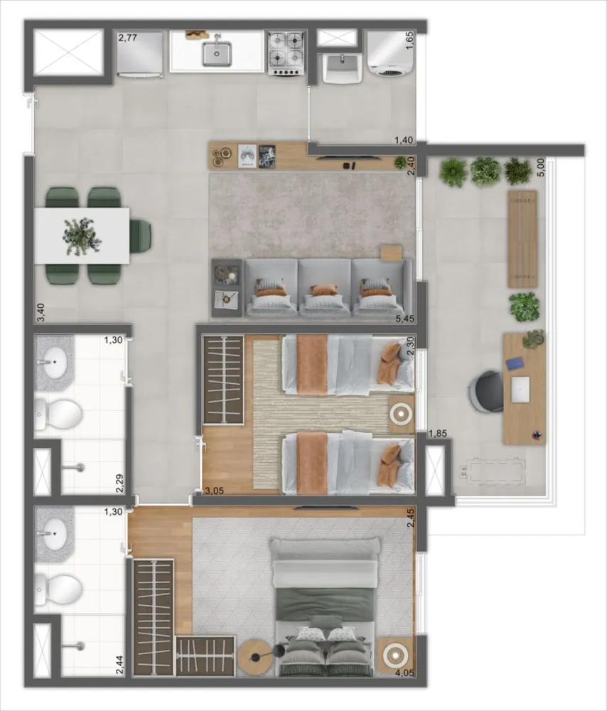 Apartamento, 2 quartos, 3362 m² - Foto 8