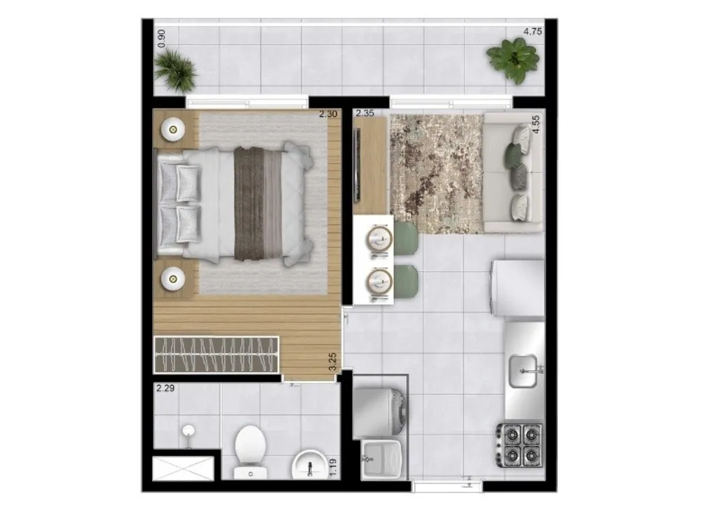 Casa, 1 quarto, 2838 m² - Foto 8