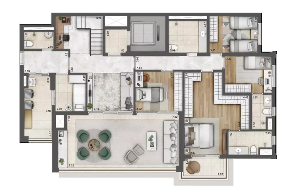 Apartamento, 4 quartos, 86164 m² - Foto 8