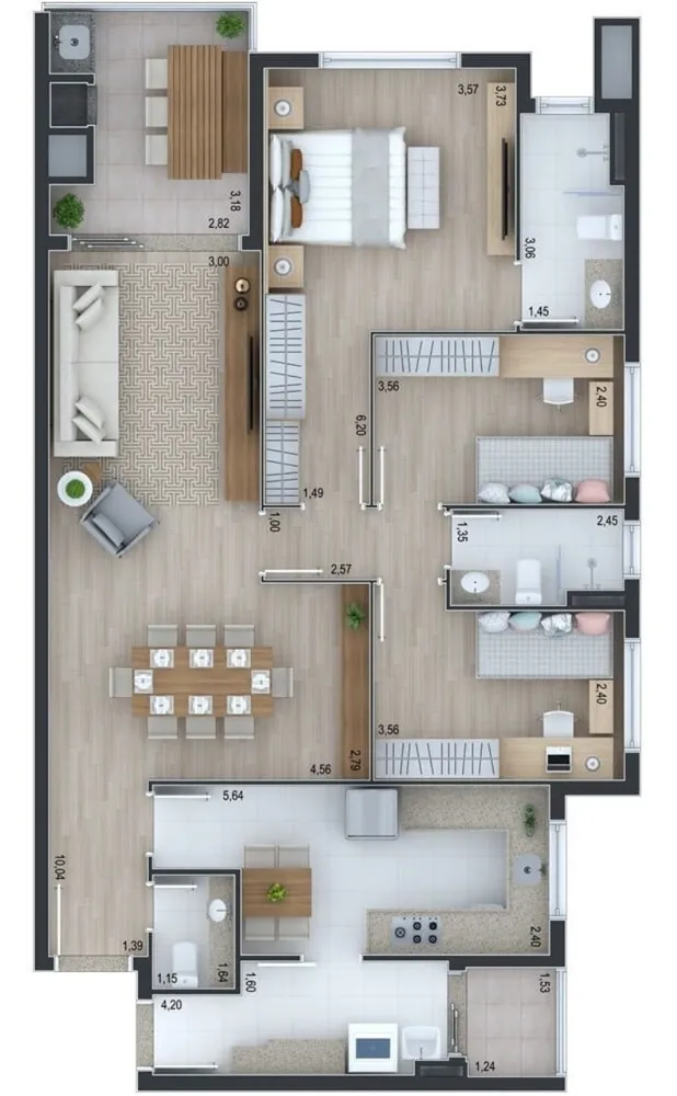 Apartamento, 3 quartos, 119 m² - Foto 9