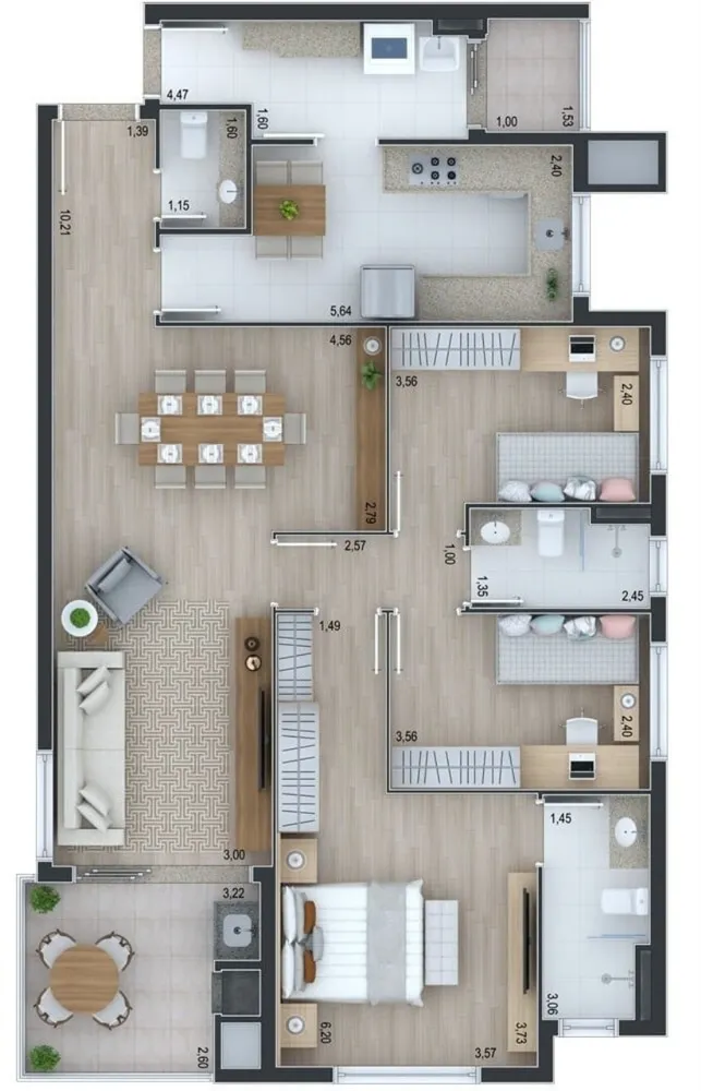 Apartamento, 3 quartos, 119 m² - Foto 8