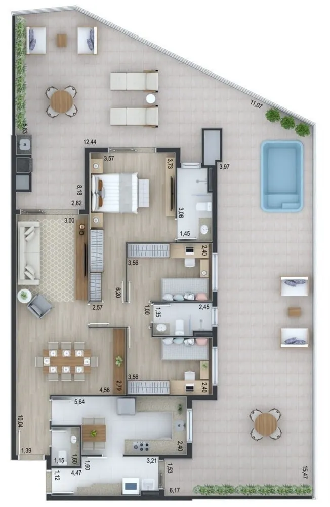 Apartamento, 3 quartos, 119 m² - Foto 12