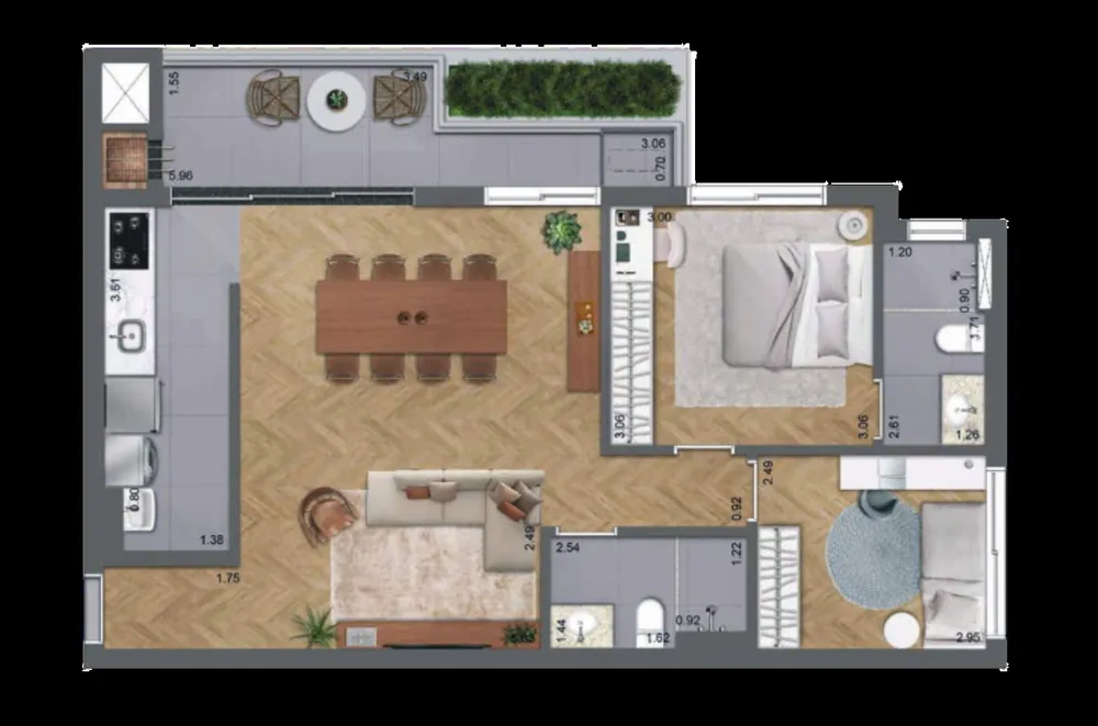 Cobertura, 3 quartos, 154 m² - Foto 15